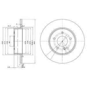 Тормозной диск BG3602 DELPHI