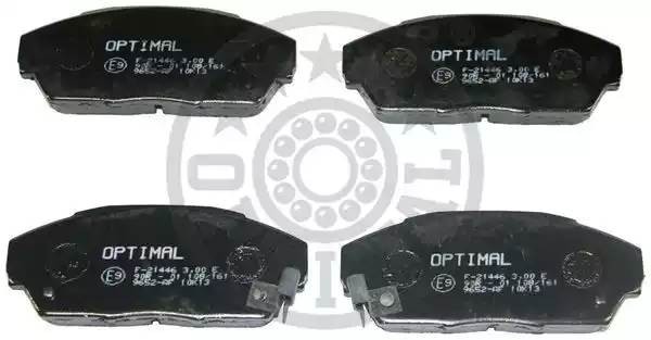 Комплект тормозных колодок, диско 9652 OPTIMAL