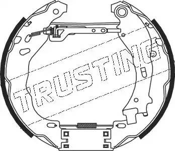 Комплект тормозных колодок, диско 547.0 TRUSTING