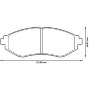 Комплект тормозных колодок, диско 572539B BENDIX JURID