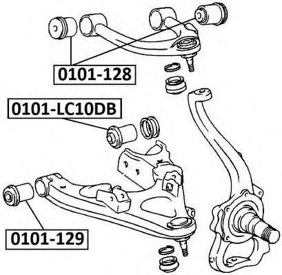 Сайлентблок 0101-LC10DB ASVA