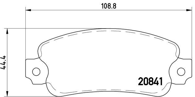 Комплект тормозных колодок, диско P 23 014 BREMBO