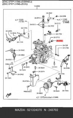 Болт S21324370 MAZDA