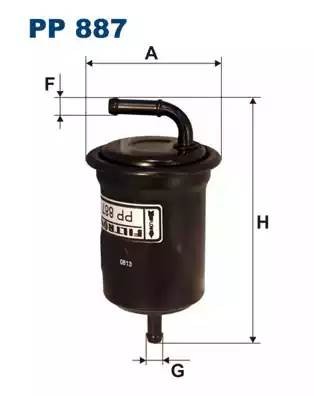Фильтр топливный PP887 FILTRON