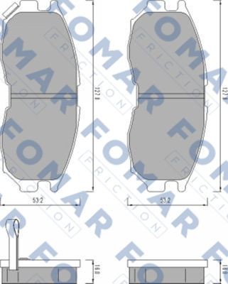 Колодки тормозные дисковые 51479181 ROULUNDS BRAKING