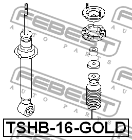 Пыльник амортизатора подвески TSHB-16-GOLD FEBEST