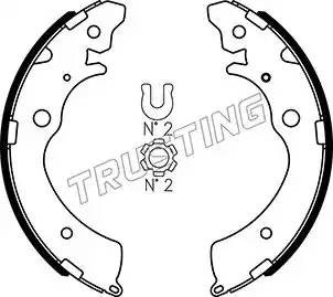 Комплект тормозных колодок 044.017 TRUSTING