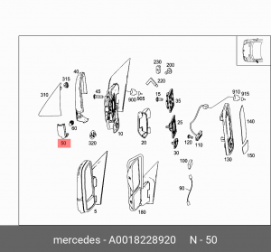 Повторитель поворота на зеркале A0018228920 MERCEDES BENZ