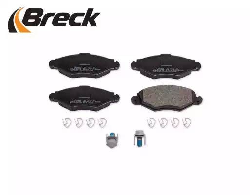 Комплект тормозных колодок, диско 235970070210 BRECK
