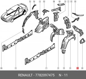 Деталь 7782097475 RENAULT