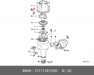Пружина 12 11 1 361 590 BMW