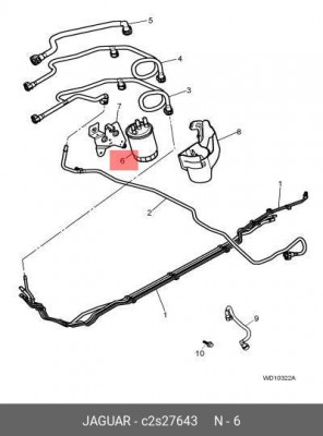 Топливный фильтр C2S27643 JAGUAR