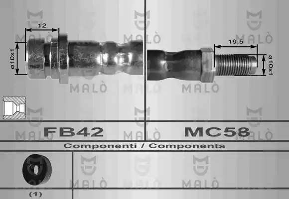 Тормозной шланг 8999 MALO