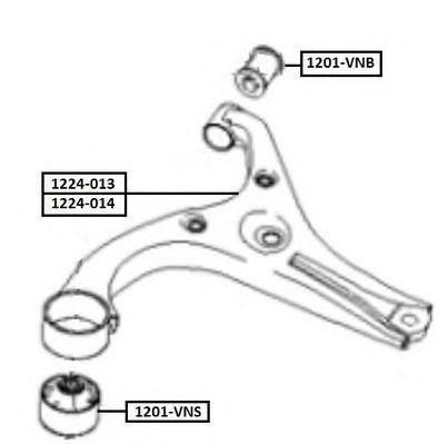 Рычаг подвески 1224-013 ASVA