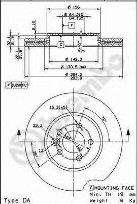 Тормозной диск 09.7879.10 BREMBO