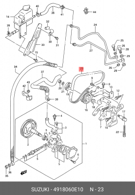 Ремень приводной 49180-60E10 SUZUKI