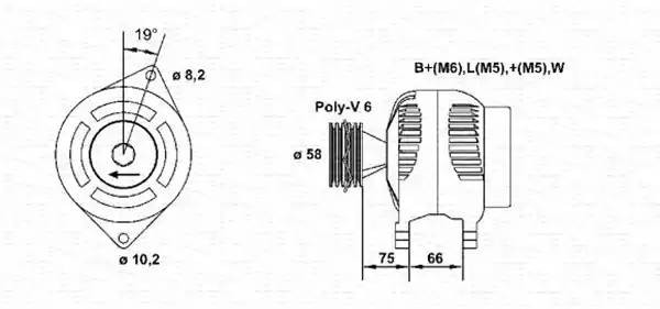 Генератор 943356996010 MAGNETI MARELLI