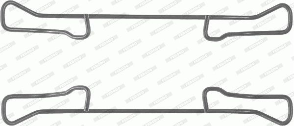 Комплектующие, колодки дискового тормоза FBA519 FERODO