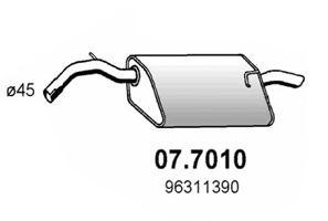 Глушитель выхлопных газов конечный 077010 ASSO
