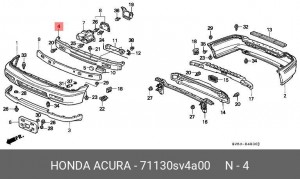 Носитель, буфер 71130SV4A00 HONDA