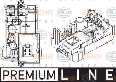 Сопротивление, вентилятор салона 5HL 351 029-061 HELLA