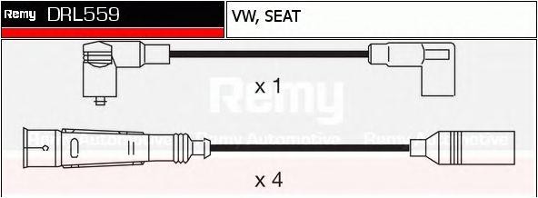 Ккомплект проводов зажигания DRL559 DELCO REMY