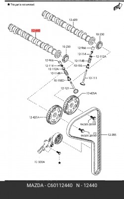 Распредвал C60112440 MAZDA