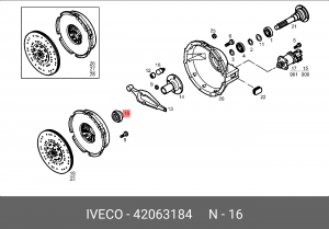 Выжимной подшипник 42063184 IVECO