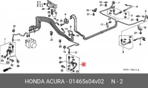 Тормозной шланг 01465S04V02 HONDA