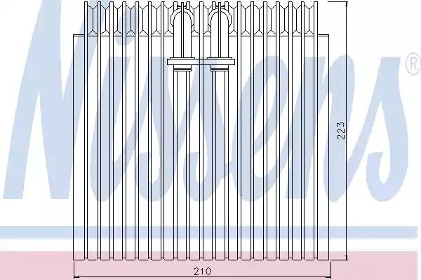 Испаритель, кондиционер 92072 NISSENS