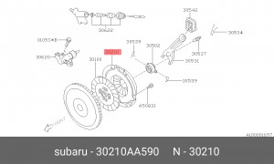 Сцепление (комплект) 30210AA590 SUBARU