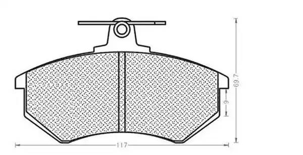 Комплект тормозных колодок, диско 430216171038 MAGNETI MARELLI