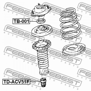 Подшипник опоры амортизатора подвески TB-001 FEBEST