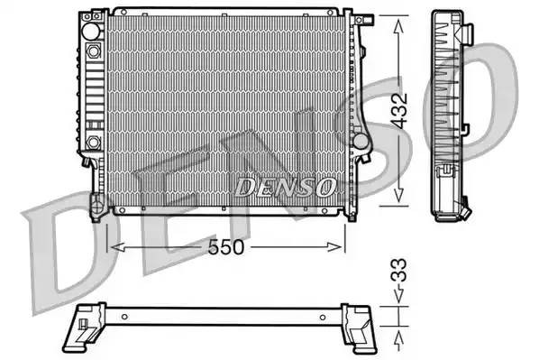 Радиатор, охлаждение двигател DRM05020 DENSO