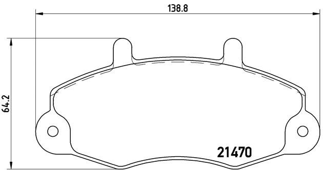 Комплект тормозных колодок, диско P24032 BREMBO