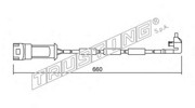 Сигнализатор, износ тормозных колодок SU090 TRUSTING