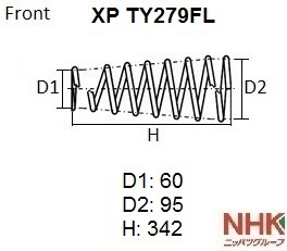 Пружина XPTY279FL NHK