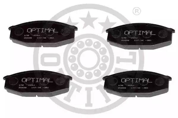 Комплект тормозных колодок, диско 9243 OPTIMAL