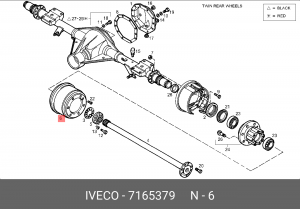 Тормозной барабан 7165379 IVECO