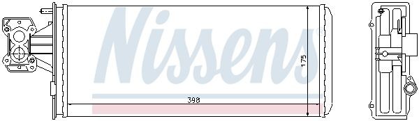 Теплообменник, отопление салона 71804 NISSENS