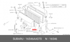 Воздушный фильтр 16546-AA070 SUBARU