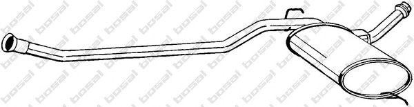 Средний глушитель выхлопных газов 284319 BOSAL