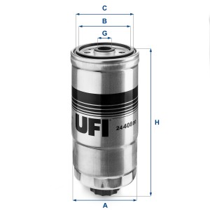Топливный фильтр 24.408.00 UFI