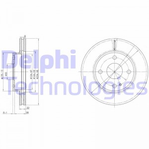 Тормозной диск BG2629 DELPHI