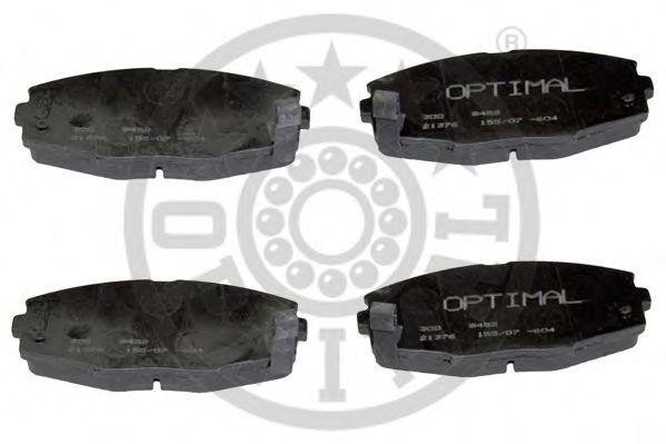 Комплект тормозных колодок, диско 9452 OPTIMAL