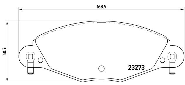 Комплект тормозных колодок, диско P61072 BREMBO