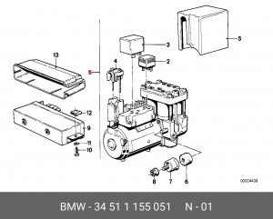 Гидроагрегат, тормозная система 34 51 1 155 051 BMW