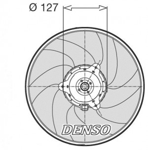 Вентилятор, охлаждение двигателя DER21003 DENSO