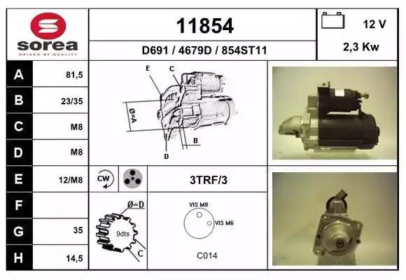 Стартер 11854 EAI