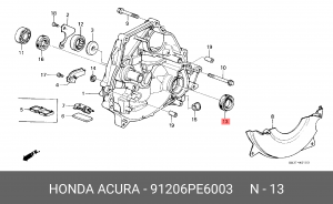 Сальник КПП 91206PE6003 HONDA